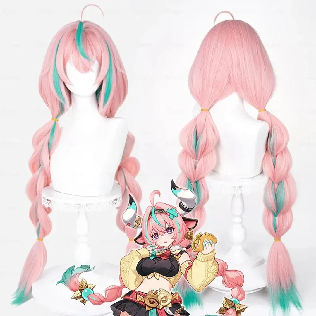 Varesa Genshin Cosplay Costume Set – Kawaii Skirt Wig Tail Outfit