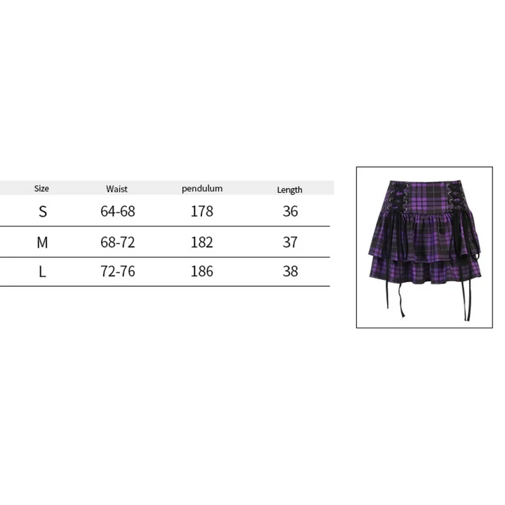 Vintage Plaid Mini Skirt