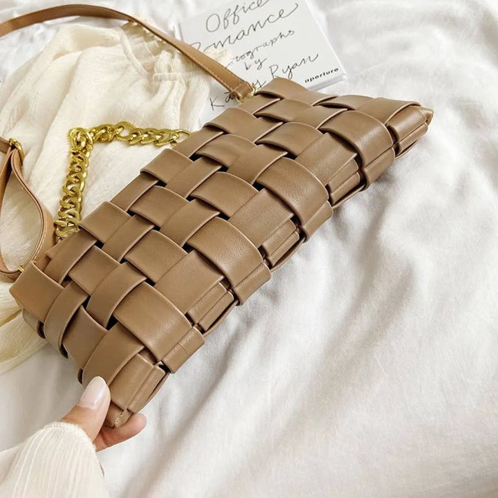 Weave Design Crossbody Bag