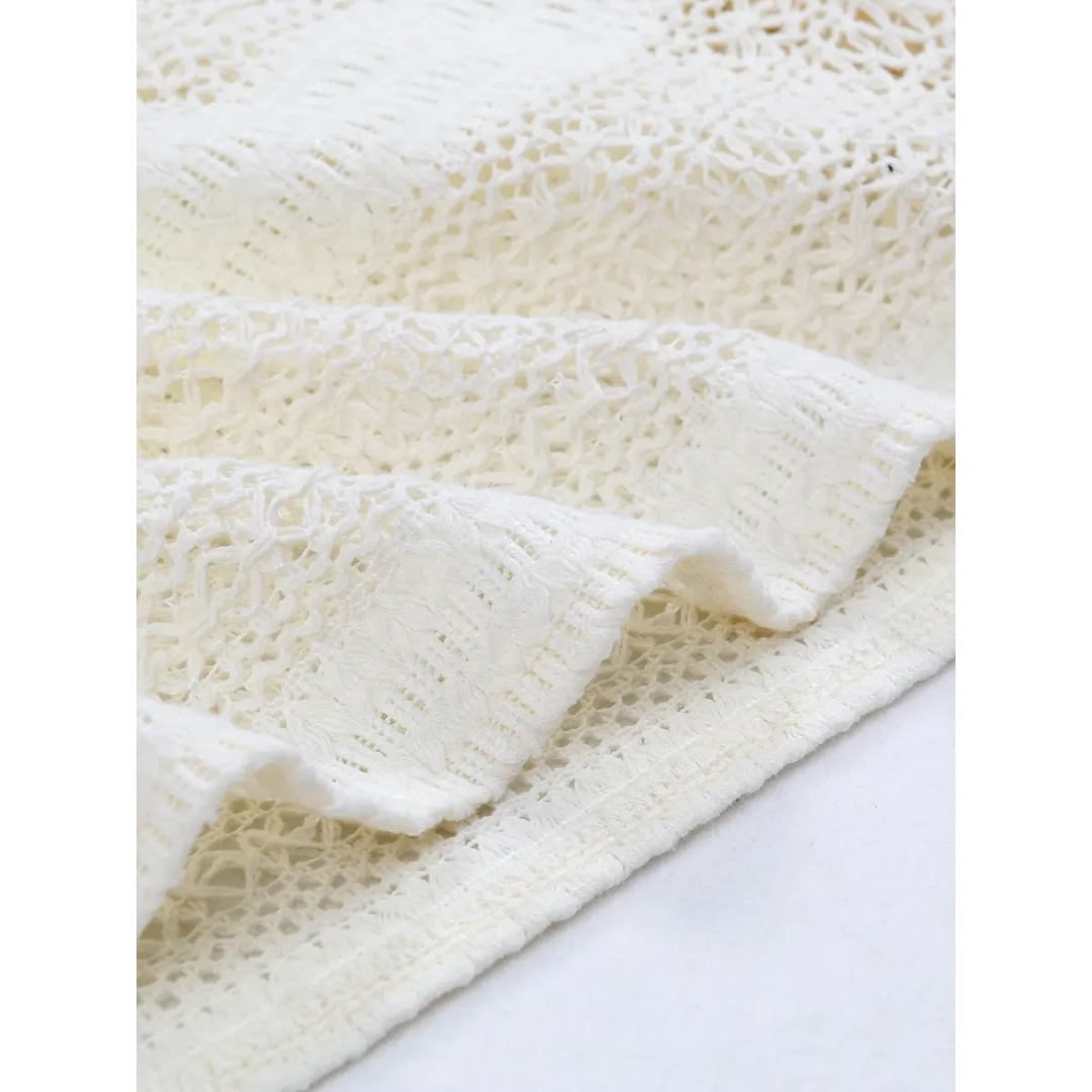 White Lace Turtleneck Dress: Sexy Slim Fit with Tassel Sleeves