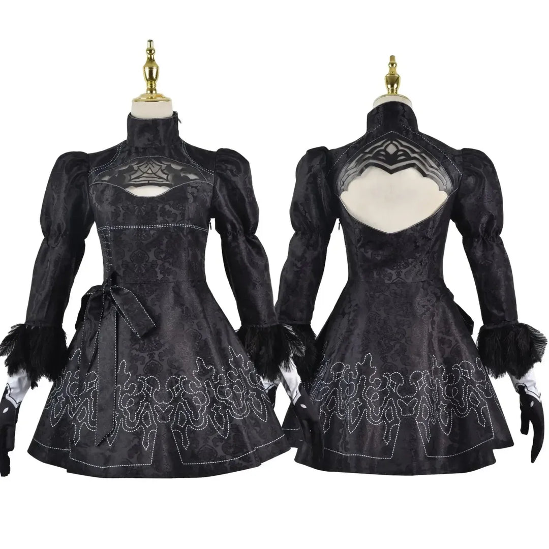 NieR: Automata 9S & 2B Cosplay Costume with Wig and Accessories