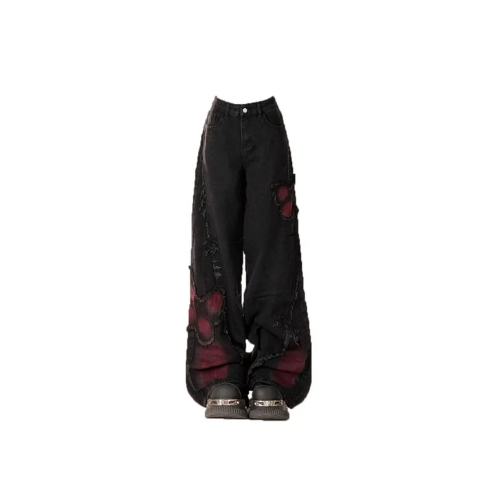 Gothic Baggy Jeans – Y2K Harajuku Grunge Aesthetic