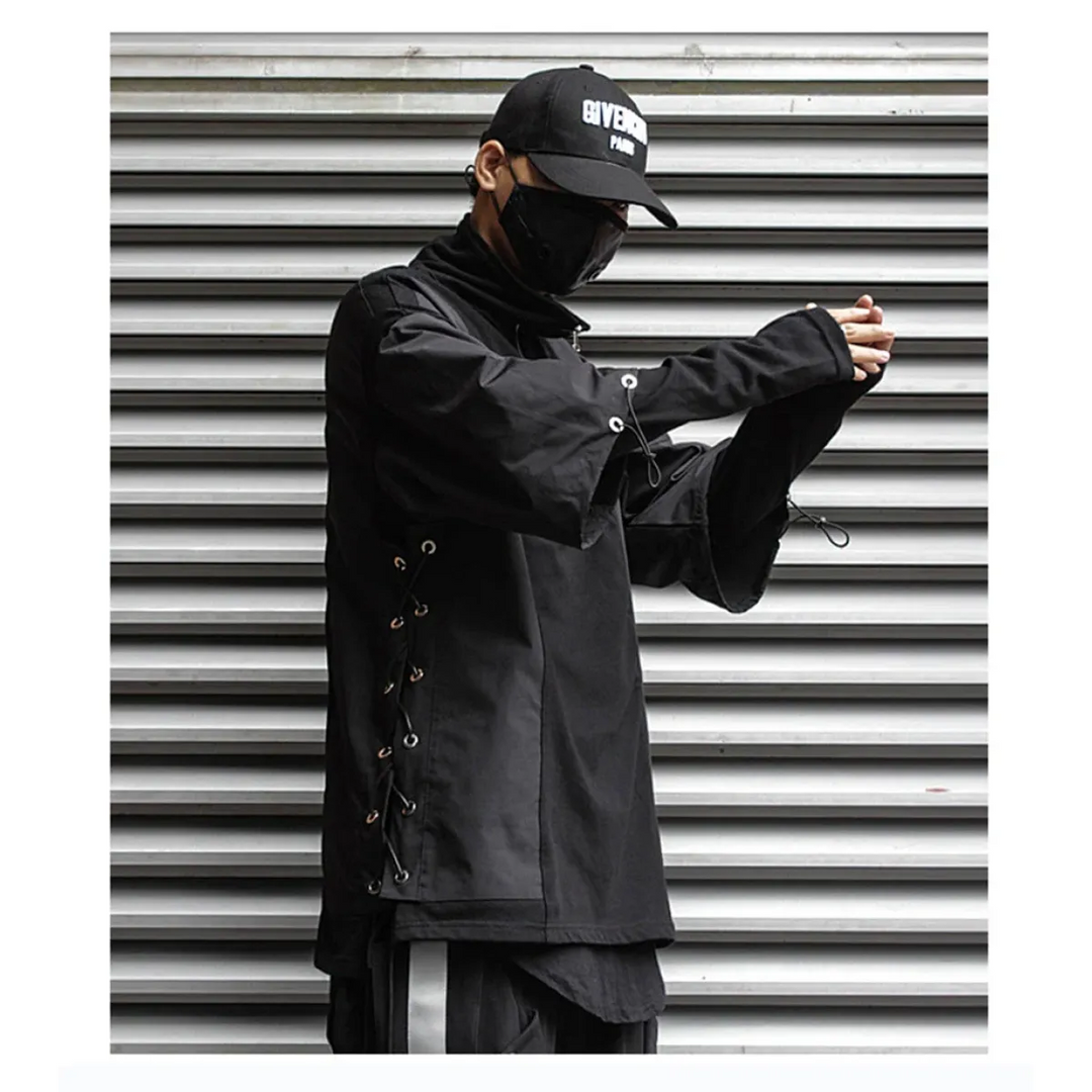 Techwear Zip Turtleneck Sweatshirt