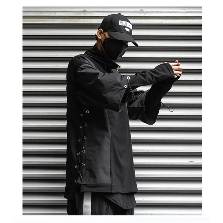 Techwear Zip Turtleneck Sweatshirt