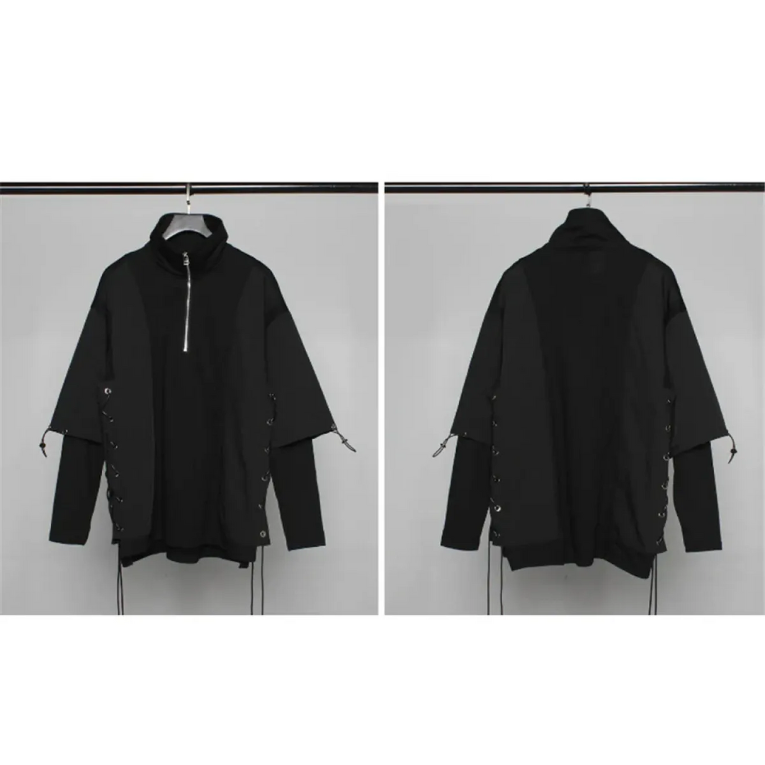 Techwear Zip Turtleneck Sweatshirt