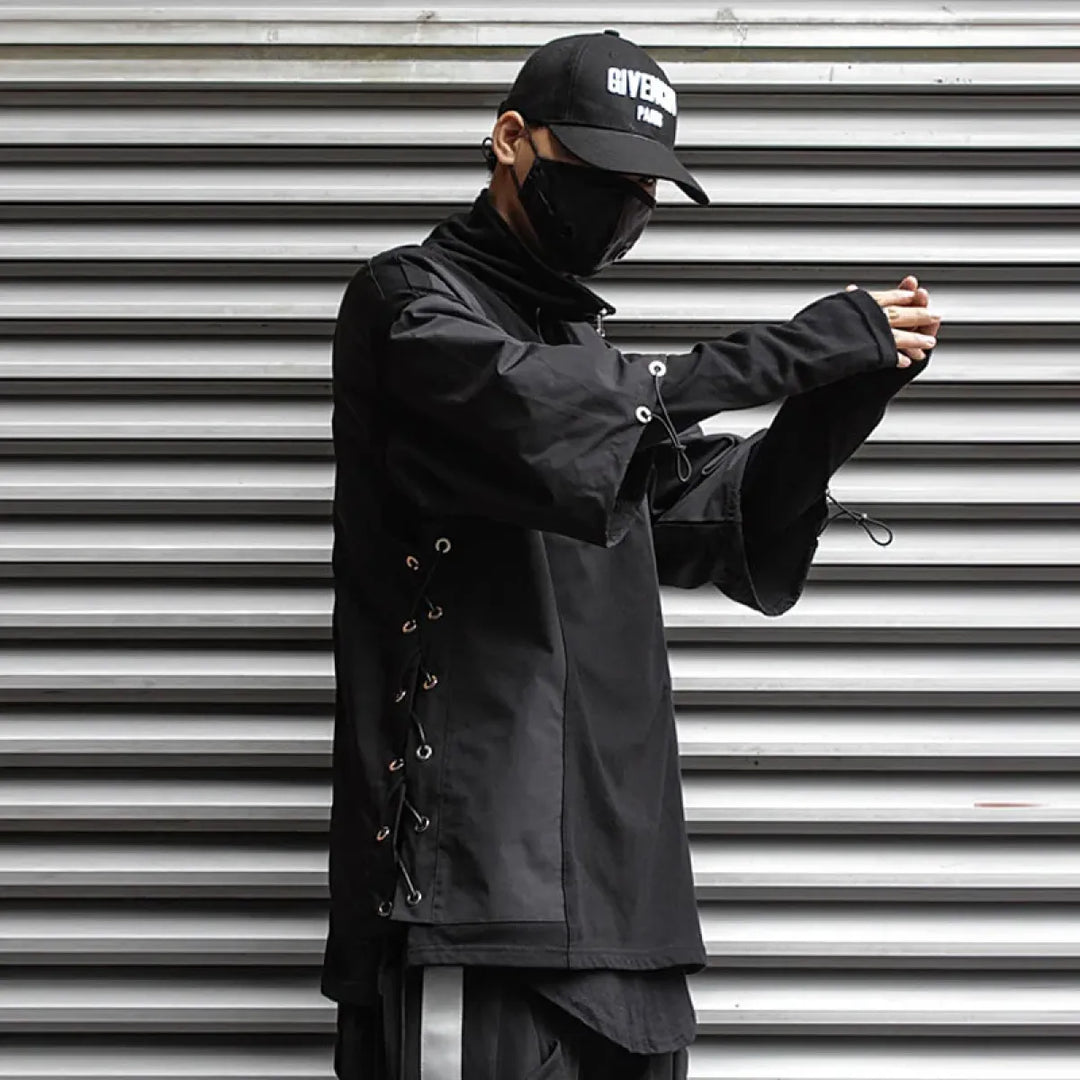 Techwear Zip Turtleneck Sweatshirt